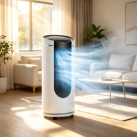 Aire Acondicionado Portátil Eléctrico de 1.5HP, 3 en 1, Frío/Calor, 10500 BTU, Móvil, con Control Remoto, para Hogar y Oficina