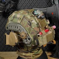 Housse de casque tactique Krydex pour casque rapide taille M L XL Casque maritime Casque d'airsoft Paintball CAMO