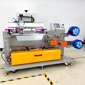 Máquina de serigrafía para cinta de grosgrain, cordones de poliéster, cinta de satén, tela de damasco y tejidos, con función de doble quema. - Product Image 1