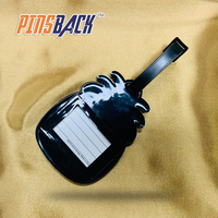 Vente en gros, étiquette de bagage de voyage, étiquette de valise, étiquettes de bagage personnalisées en caoutchouc PVC souple