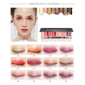 Pan ombretto Ombretto di Trucco Cosmetic Pressed singolo Ombretto 12 colore padelle personalizzato il proprio marchio - Product Image 5