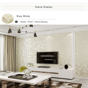 3 डी स्टीरियोस्कोपिक गुलाब बड़े पुष्प गैर-बुना वॉलपेपर यूरोपीय पेस्टल शैली के लिए लिविंग रूम होटल की पृष्ठभूमि दीवार सजावट के लिए - Product Image 5