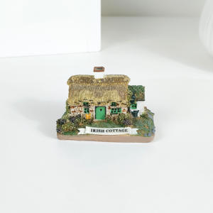 Figurines de Souvenirs en Résine de Haute Qualité Château d'Édimbourg Cottage <span class=keywords><strong>Irlandais</strong></span> Tour Blanche de Thessalonique Ornements Miniature de Sites Historiques - Product Image 6