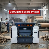 Imprimante numérique jet d'encre 90 cm rouleau à rouleau pour papier kraft avec machine d'alimentation automatique, impression en une seule passe pour boîtes en carton ondulé