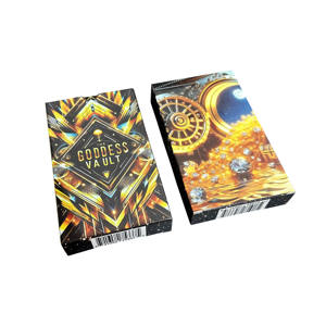 Cartes <span class=keywords><strong>Oracle</strong></span> d'Affirmation pour la Famille, Personnalisables avec Logo, Bords Dorés, Écologiques, sur Papier, Thème Déesse - Product Image 1