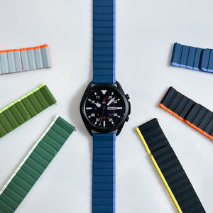 Chungming moda aspecto único Premium silicona potente pulsera magnética cinturón para Samsung Galaxy Watch 20mm 22mm - Product Image 4