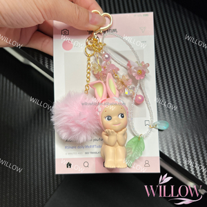 พวงกุญแจแฟชั่นสุดหรู โซนี่แองเจิล รุ่นเชอร์รี่บลอสซั่ม วัสดุคุณภาพสูง สำหรับตกแต่งโทรศัพท์ กระเป๋า ของตกแต่ง DIY ขายส่ง - Product Image 3