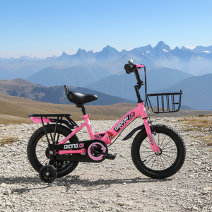 Vélo pliant pour enfants QUQI12 14 16 18 pouces, cadre en acier, mignon, pour filles de 2 à 12 ans, vente en gros directe d'usine - Product Image 6