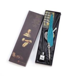 Estilo Europeu Retro Dip <span class=keywords><strong>Pen</strong></span> Estudante Britânico Dip Metal Fountain <span class=keywords><strong>Pen</strong></span> Birthday Gift set Mecânica pena caneta - Product Image 6