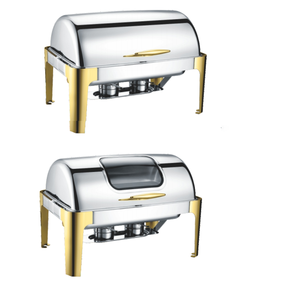 Piring chafing persegi panjang baja tahan karat 9Liter di Turki - Product Image 4