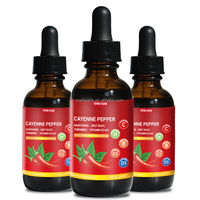 Gouttes liquides de piment de Cayenne avec vitamines K2 et D3, 2 fl.oz. Complément alimentaire à base de plantes pour soutenir la santé cardiaque