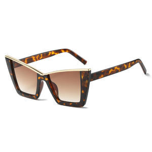 กรอบแว่นกันแดดทรงแคทอายแบบเต็มกรอบโลหะและพลาสติก ขายดีข้ามประเทศ ป้องกันรังสียูวี 400 ดีไซน์ใหม่ ยูนิเซ็กซ์ จากโรงงานโดยตรง - Product Image 5