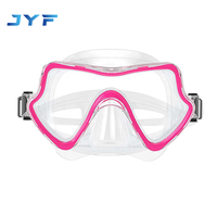 Masque de plongée pour adultes de haute qualité personnalisé de la marque JYF, casque de plongée avec verres en verre trempé
