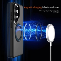 Étui de luxe antichoc pour S26 Ultra, avec support rotatif, sensation de peau, magnétique, haute qualité