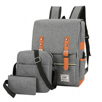 Nueva Mochila Escolar Impermeable de Tres Piezas con Cierre Oxford, Mochila para Computadora, Regalo Empresarial, para Actividades al Aire Libre, de Gran Capacidad