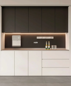 <span class=keywords><strong>Buffet</strong></span> <span class=keywords><strong>en</strong></span> bois <span class=keywords><strong>massif</strong></span> <span class=keywords><strong>noyer</strong></span>, meuble de rangement moderne pour salle à manger - Product Image 2
