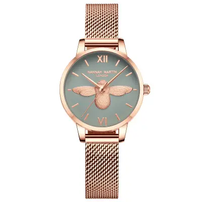 Hannah Martin 112 Luxury women's watch rose gold French garden elegant design style makes ladies more charming reloj para dama