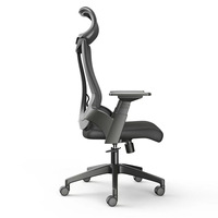 Mobilier de bureau exécutif chaise ergonomique moderne chaise pivotante en maille à dossier haut chaise de bureau en tissu pour bureau de conférence