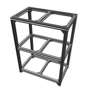 Marco de soporte para tanque de peces DIY personalizado, estante de perfil de aluminio grande de tres capas de múltiples capas, sistema de estantería para tanque de peces de acuario - Product Image 2