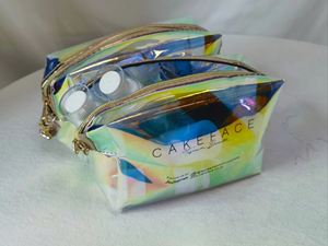 Personalized Luxurious Plastic Pvc Holographic Makeup Bag Hanging Travel Storage Zipper Bag - Product Image 2