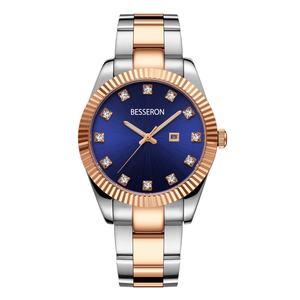 Luxury Women's Quartz <b>Watch</b> Elegant <b>Diamond</b> Crystal Face Stainless Steel Band Gold Silver Rose Gold Waterproof Dress Wristwatch - Product Image 3