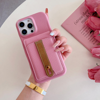 Funda de Cuero Multifuncional para Teléfono Móvil con Cartera para Mujer, Nuevo Diseño, Fundas para iPhone 11 12 13 14 15 16 17Promax