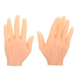문신 연습을위한 현실적인 실리콘 손 모델 순수한 손 금형 거짓 손 영구 메이크업 훈련 도구 네일 디스플레이 - Product Image 5