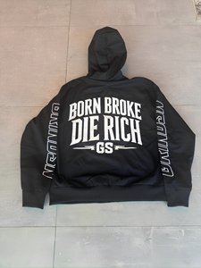 Conjunto de Chándal Urbano Personalizado para Hombre: Sudadera con Capucha de Cremallera Completa y Pantalones Holgados de Ripstop Bordados de Gran Tamaño - Product Image 3