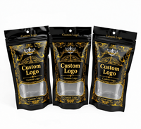 Emballages personnalisés Cali Packs 3.5 7 14 28 pour fleurs de tabac, sachets refermables anti-humidité, sacs en mylar à fermeture éclair avec fenêtre, sécurité enfant.