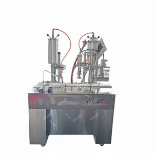 Nouvelle conception la petite machine de remplissage cosmétique semi-automatique abordable d'aérosol de production de cylindre
