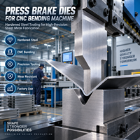 Matrices de presse plieuse en acier trempé pour la fabrication de tôles, outillage pour machines de pliage CNC