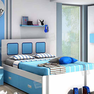 Prezzo all'ingrosso della fabbrica <span class=keywords><strong>letto</strong></span> singolo del cassetto del divisore della casa dell'albergo per i bambini con i <span class=keywords><strong>disegni</strong></span> - Product Image 2