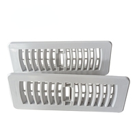 Grille de ventilation encastrée rectangulaire en plastique 3*10 pouces avec registre de sol et registre de ventilation réglable