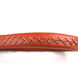 Heavy Duty 12 "Cuero Negro Marrón Color Cuerda Perro Corto Plomo - Product Image 6