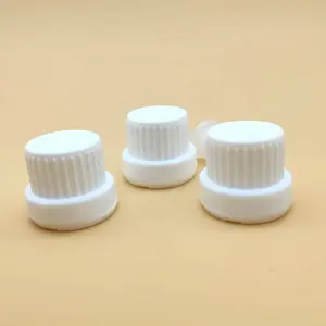 Tappo di bottiglia a prova di manomissione di colore bianco da 18mm per coperchi di bottiglie di olio essenziale tappo a prova di furto in plastica con tappo interno