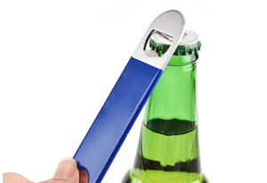 Ouvre-bouteille plat en acier inoxydable avec revêtement en caoutchouc, ouvre-bouteille en vrac pour <span class=keywords><strong>la</strong></span> cuisine, le bar, le <span class=keywords><strong>restaurant</strong></span>, les cadeaux de fête - Product Image 6