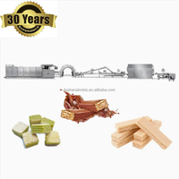 Ligne de production de machines à gaufrettes et biscuits fourrés au chocolat