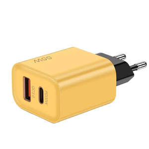 Hoàn toàn tương thích 55W USB + PD Dual-Port sạc nhanh đầu hỗ trợ siêu tốc độ cho điện thoại di động với bảo vệ OTP - Product Image 1