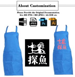 WSY429 Tabliers personnalisés avec logo pour serveurs, maçons, enfants, salon, cuisine, tablier imperméable en coton et polyester - Product Image 3