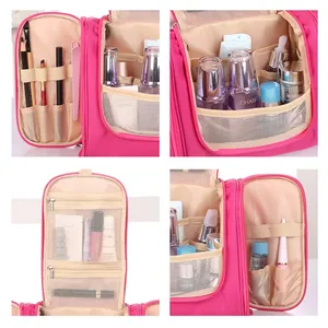 Travel Portable Multi Pocket Makeup <b>Pouch</b> Cosmetic Storage Bag Large Capacity Hook Hanging Toiletry Wash Bag - Product Image 6