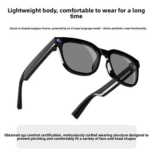 Gafas Inteligentes con IA, Asistente para Captura de Fotos/Vídeos, Grabación en Tiempo Real, Llamadas de Voz, Reproducción de Música, Control por Botones Táctiles, Marco de Nailon - Product Image 5