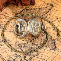 Montre de poche vintage Relogio De Bolso Tim Burton Jack Skellington avec pendentif tête de mort en métal et chaîne