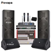 Professioneller Dual 15-Zoll Bühnen-, Hochzeits-, DJ- und Konferenzsaal-Return-Lautsprecher – Hochleistungs-Soundsystem mit hoher Leistung, vertikal