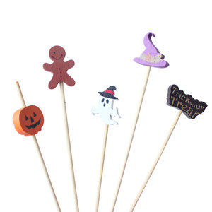 Palillos de Bambú Desechables para Frutas, Diseño Moderno y Elegante, Ecológicos, para Decoración de Halloween y Navidad, 12 cm, Venta al Por Mayor - Product Image 3