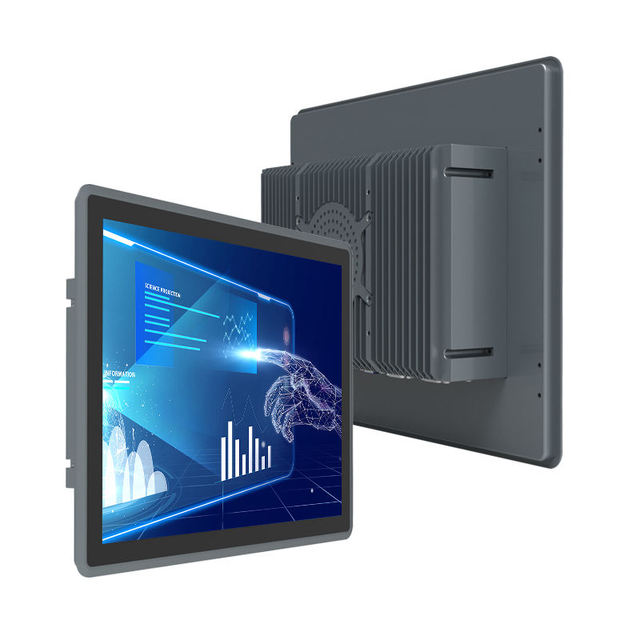 HUILAN New 15 Inch Fast Response 1024x768 Capacitive Touch IPS LCD IP65 Waterproof Aluminum Alloy DC Powered Industrial Monitor