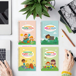 Cuaderno <span class=keywords><strong>de</strong></span> Práctica <span class=keywords><strong>de</strong></span> Caligrafía para Niños Groove, con Encuadernación en Espiral, Papel <span class=keywords><strong>de</strong></span> Cartón Resistente - Product Image 3