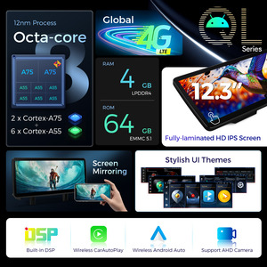 XTRONS pour BMW X5 F15 X6 F16 2014-2017 Pantalla Carplay Android 13 64GB Android Auto Radio 4G LTE 12.3 pouces autoradio - Product Image 2