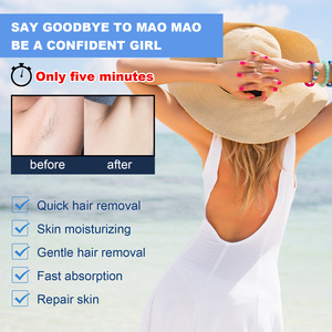 Crema Depilatoria Única para Cuerpo y Rostro, Orgánica, Nutritiva con Vitamina E, para Eliminar el Vello Púbico, 60g, para Hombres y Mujeres - Product Image 5