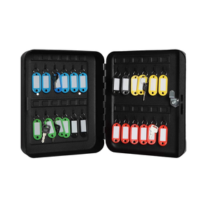 Đen Matt 24 Móc Chìa Khóa Treo Tường An Ninh Lưu Trữ Chính Hộp Khóa Tủ Chìa Khóa Với Nhãn Chìa Khóa - Product Image 1