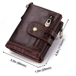 <span class=keywords><strong>Portafoglio</strong></span> di Design Personalizzato di Alta Qualità in Pelle Corto Multifunzionale Convertibile Impermeabile per Uomo Viaggio Sport Esecutivo - Product Image 6